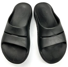 Oofos Ooahh Women’s 7 Recovery Sandals Slip On Black