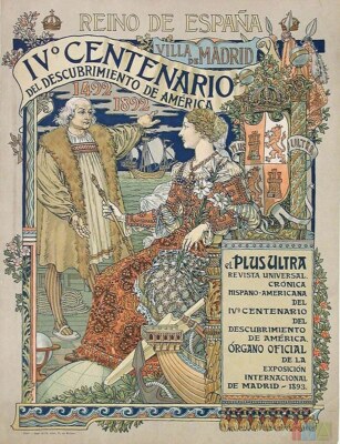 Eugène Grasset Ne Plus Ultra Reino de Espana 1893 17''x 22'' Archival Art Print