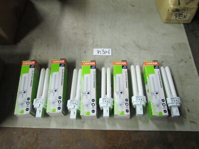 Osram Dulux D Lamp 13W/840 Lumilux Cool White G24d-1 900 LM Lot of 4 (New)