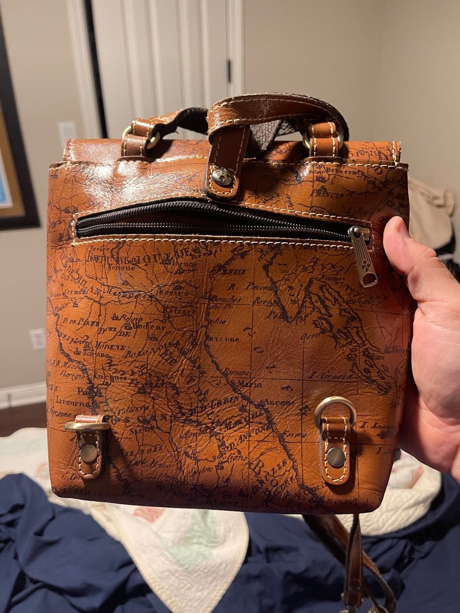 Patricia Nash Vatoni Map Small Convertible Leather Backpack  display picture 3