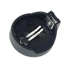 10pcs CR2025 CR2032 button coin cell battery socket holder case black color