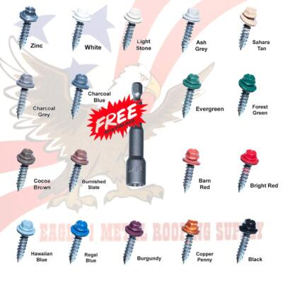 #ad #ad EAGLE 1 Over Sized Metal Roofing Screws #14 Replacement Screws with Washer Heads $249.95