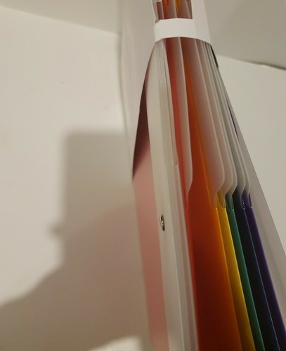 U Marke Kaskadierende Datei Wand Organizer mit 6 abnehmbaren Ordnern - Bild 9 von 9