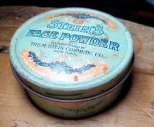 💅Vintage STEINS  1930s MAKEUP STAGE or BOUDOIR JAPANESE 14 FACE POWDER TIN 💅