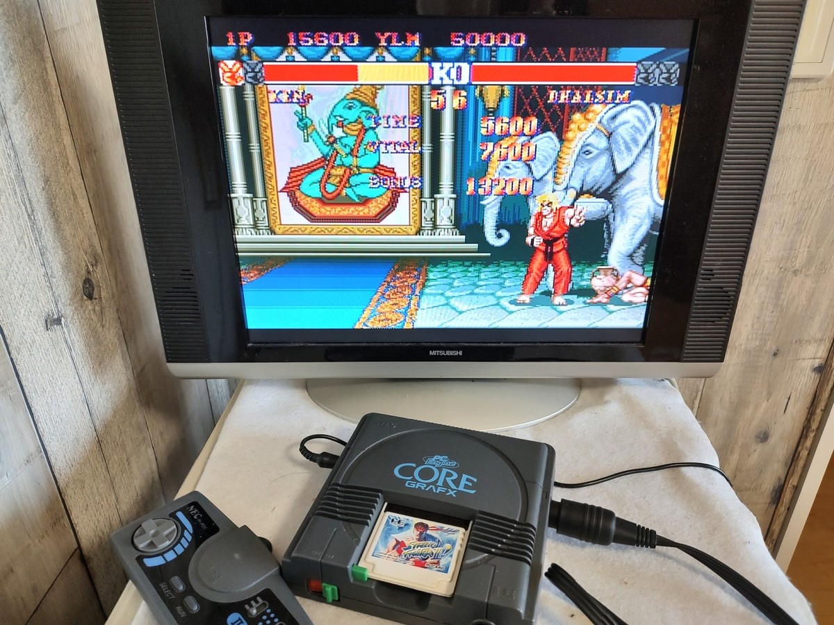 NEC PC Engine Coregrafx Console PI-TG3 TurboGrafx16, Pad, Gamel