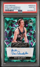 2024 PANINI MOSAIC SCRIPTS GREEN ICE #MSDVA DICK VAN ARSDALE PSA 10