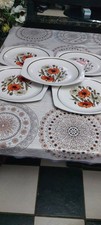 5 X J&G  Studio Meankin Rectangular Dinner Plates 30x24cm In Good Condition £35