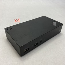 Lot of 4 Lenovo ThinkPad DK1522 40A7 USB 3.0 Pro Docking Station - Untested