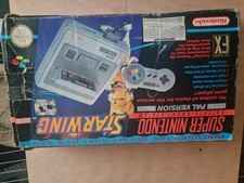 Nintendo SNES Super Console Starwing Edition + 7 Games Tested Working