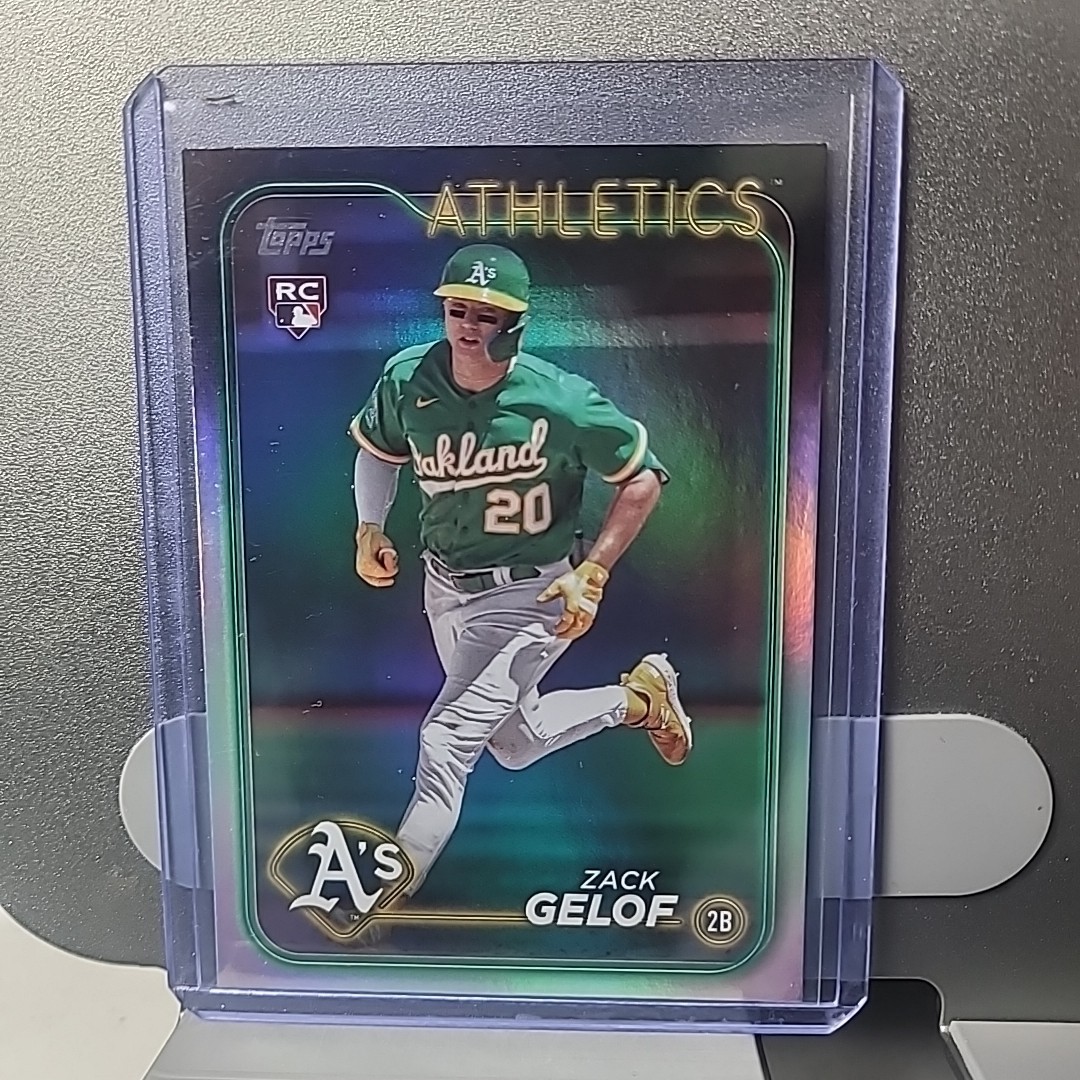 Zack Gelof 2024 Topps Series 1 #166 Rainbow Foil Rookie RC Athletics🔥🔥