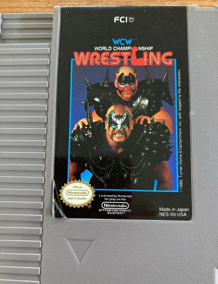 NES ~ WCW WORLD CHAMPIONSHIP WRESTLING ~ Nintendo Game NES-S9-USA Cart Only NTSC - Image 2 of 4