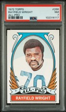 1972 Topps Rayfield Wright #266 All Pro PSA 7