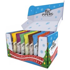 Pipers Christmas Selection Box Gift Bundle 40g Bags with Pipers Tote Bag