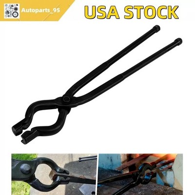 17'' V-Bit Bolt Knife Making Tongs, Blacksmith Bladesmith Anvil Forge Assembled