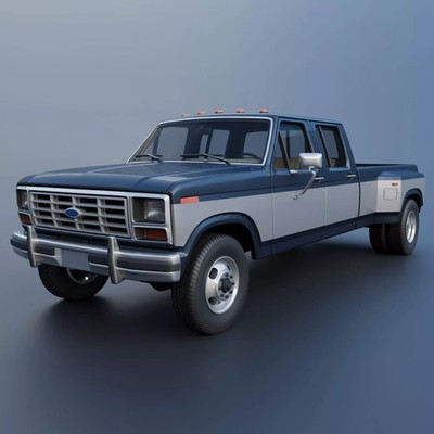 3D Printed Ford F-350 Crew Cab 1983 1/25 Scale