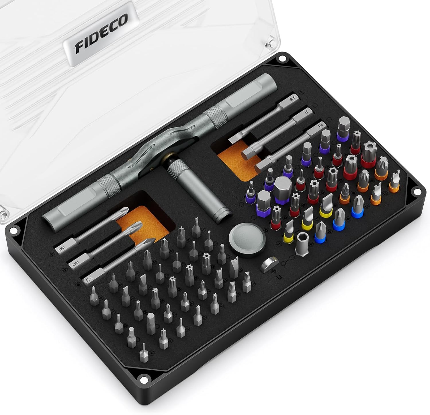 Set Cacciaviti Magnetici S2 Professionale 74 in 1 - Qualità Premium
