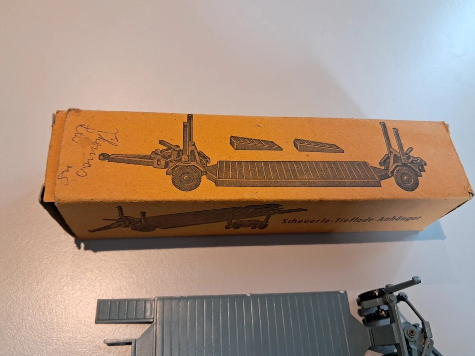 SIKU V 120 Scheuerle Tieflade-Anhänger, gebraucht, mit OVP - Bild 3 von 4