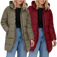 Only Damen Steppmantel Winterjacke Jacke Mantel Parka Steppjacke ONLDolly Long