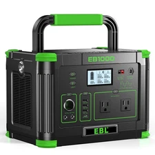 1000W 999Wh Power Station Portable Charger Generator Backup LiFePO4 Battery RV