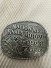 National Finals Rodeo 1993 Belt Buckle Hesston Commemorative New Shrink Wrapped