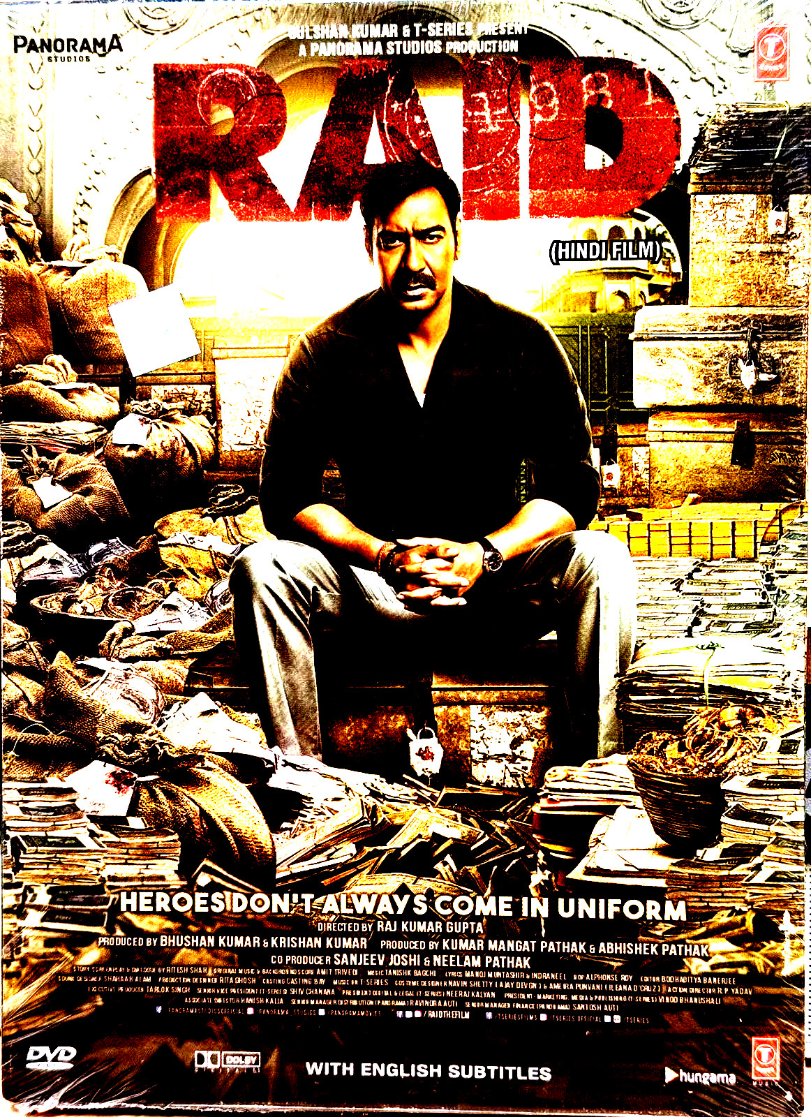 RAID -BRAND NEW  BOLLYWOOD DVD - AJAY DEVGAN, ILEANA D'CRUZ -  FREE UK POST