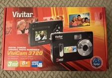 VIVITAR ViviCam 3720 Black Digital Camera, 3 Mega Pixel, 8x Zoom w/Accessories