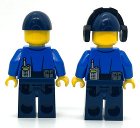 Police Officers blue shirt gold badge Lego City Minifigures Police Patrol 60045