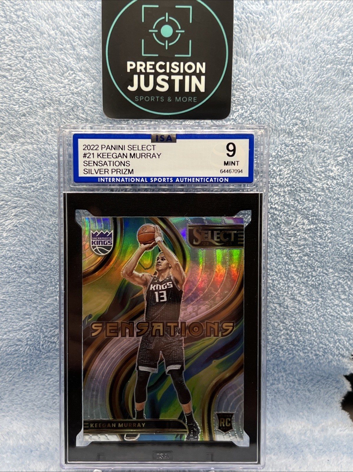 2022-23 Select Keegan Murray Silver Prizm Sensations Rookie RC #21 Kings