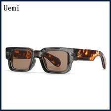 New Vintage Small Square Sunglasses For Women Men Fashion Retro Thick Edge Frame