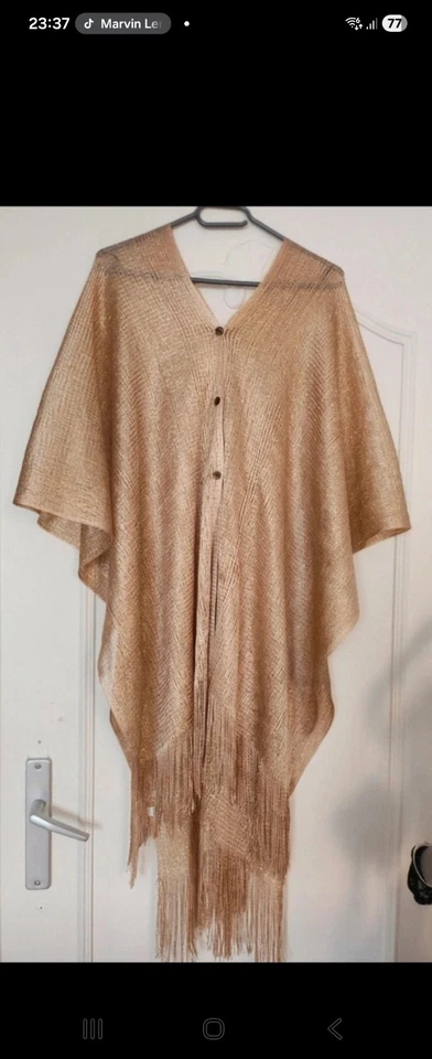 dessus de maillot de bain /paréo doré Neuf taille unique - Photo 1/4