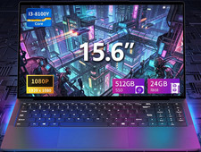 NEW 15.6" Laptop Intel Core i3 24GB RAM 512GB SSD Win 11 Pro FHD PC FREE DELIVER