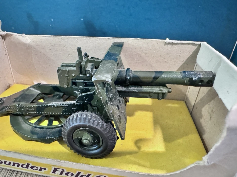 Media Luna: Juego en caja 1250 - 25 libras pistola de campo. c1950s. Escaso Foto 2 de 4