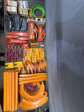 Vintage Hot Wheels Track Accessories LOT 1967 1970 Sizzlers Redline Era Curves