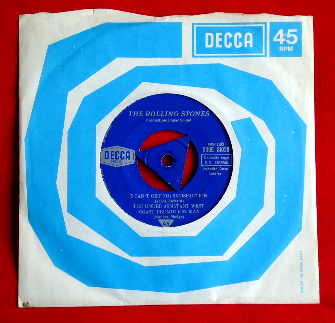 The Rolling Stones il disco POKER EPレコード The Rolling Stones EP