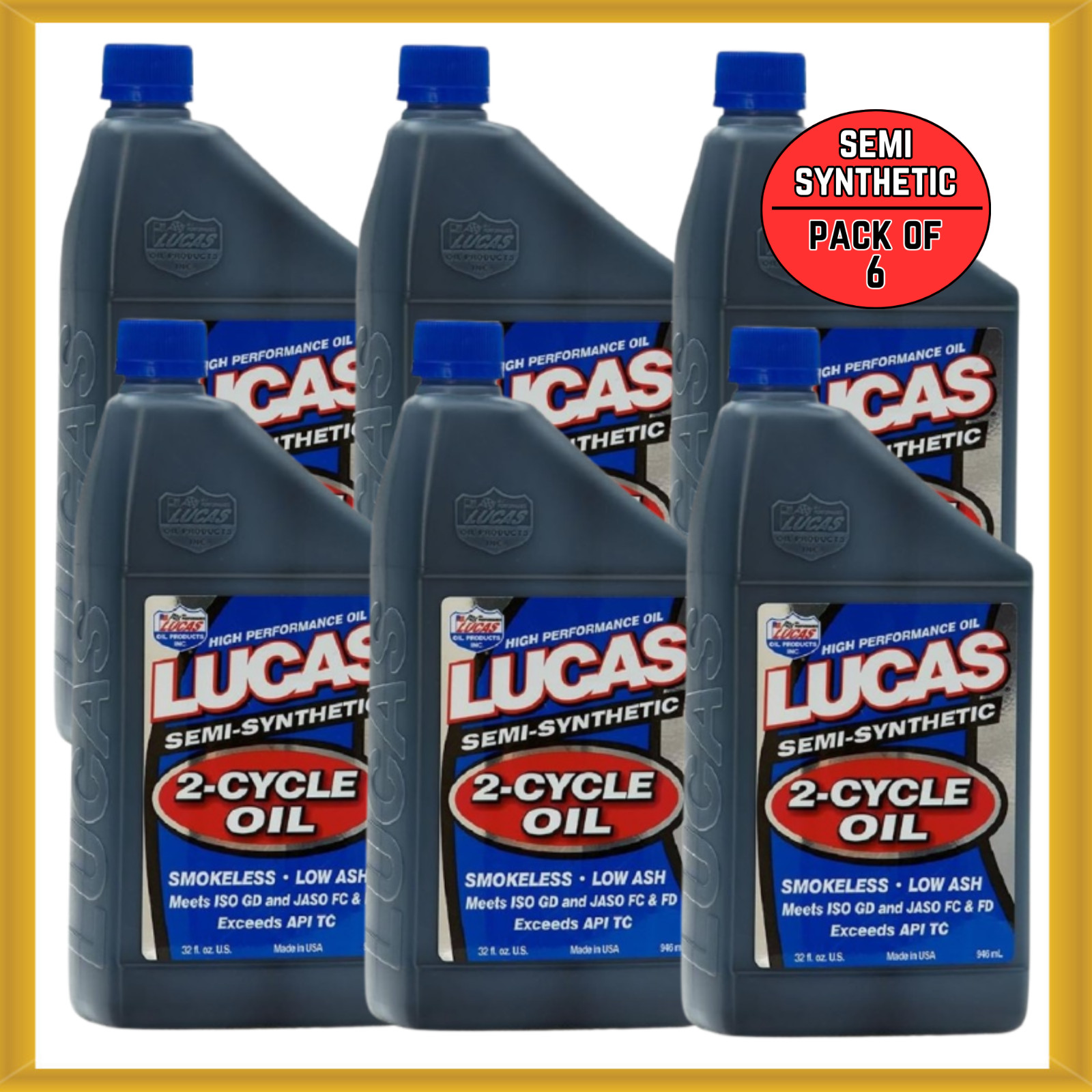 10110 Semi-synthetic 2-cycle Oil 1 Quart (32 Oz) Pack Of 6