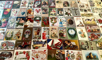 Huge Lot of 75~Holidays Greetings Postcards~Easter~Xmas~Thanksgiving~Santa~etc.