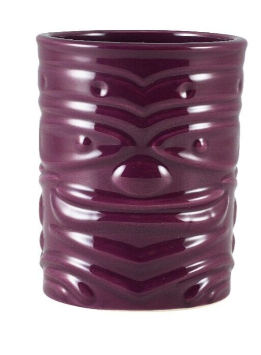 Cocktail Mug Tiki Hawaiian Pack of 2 Ceramic Purple 12.75oz 36cl Cup Bar Drink