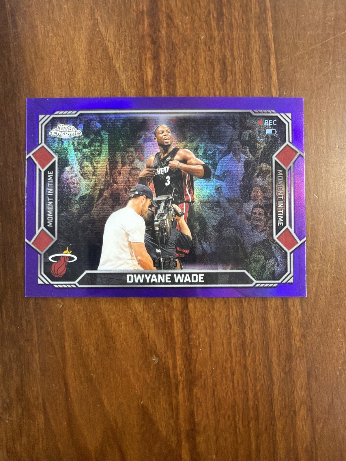 Dwyane Wade Moment in Time 25-26 Topps Chrome Update Purple /75