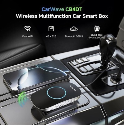 Wireless CarPlay Ai Box with OBD2 Scanner, Car Video Streaming Wireless Plug ...