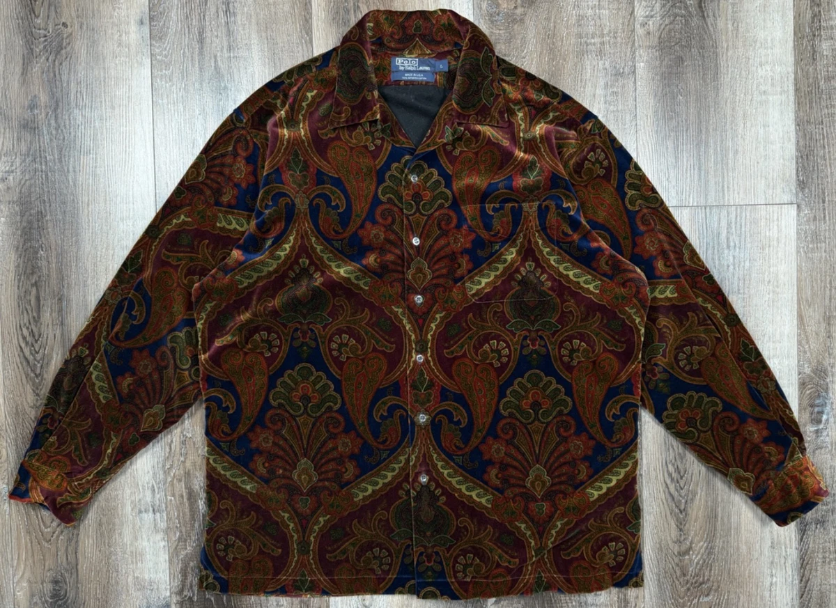 Polo Ralph Lauren Paisley Long Sleeve Casual Button-Down Shirts