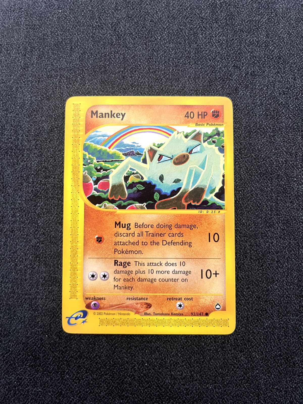 Mankey 092/147 Aquapolis Regular Near Mint