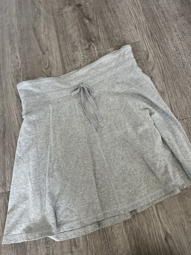MERONA WOMEN CASUAL LOUNGE GREY SPORTY SKIRT SOFT MEDIUM M