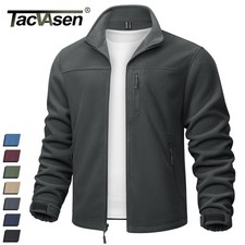 Men's Fleece Jacket Full Zip Lightweight Winter Jackets Warm Casual Hiking Coats