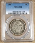 1908 BARBER HALF DOLLAR PCGS F12 231575