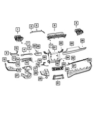 Genuine Mopar Trim Ring 6VX73WS3AA