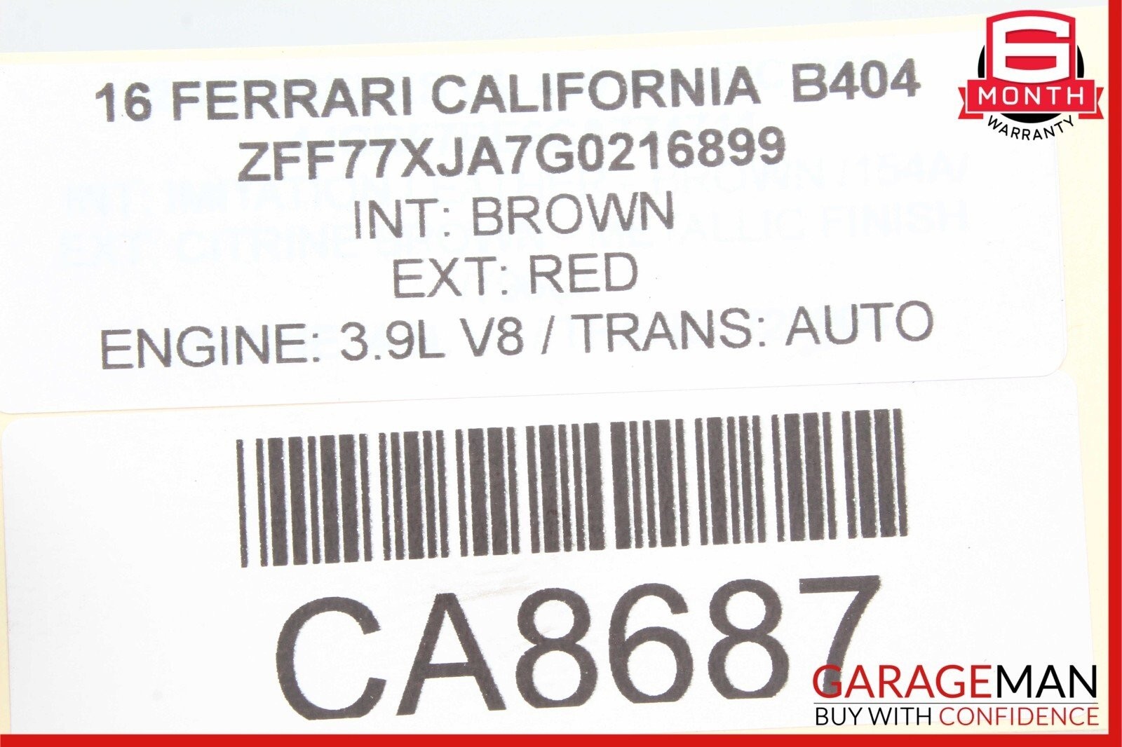 15-18 Ferrari California T AC A/C Cooling Hose Line Lines Assy OEM