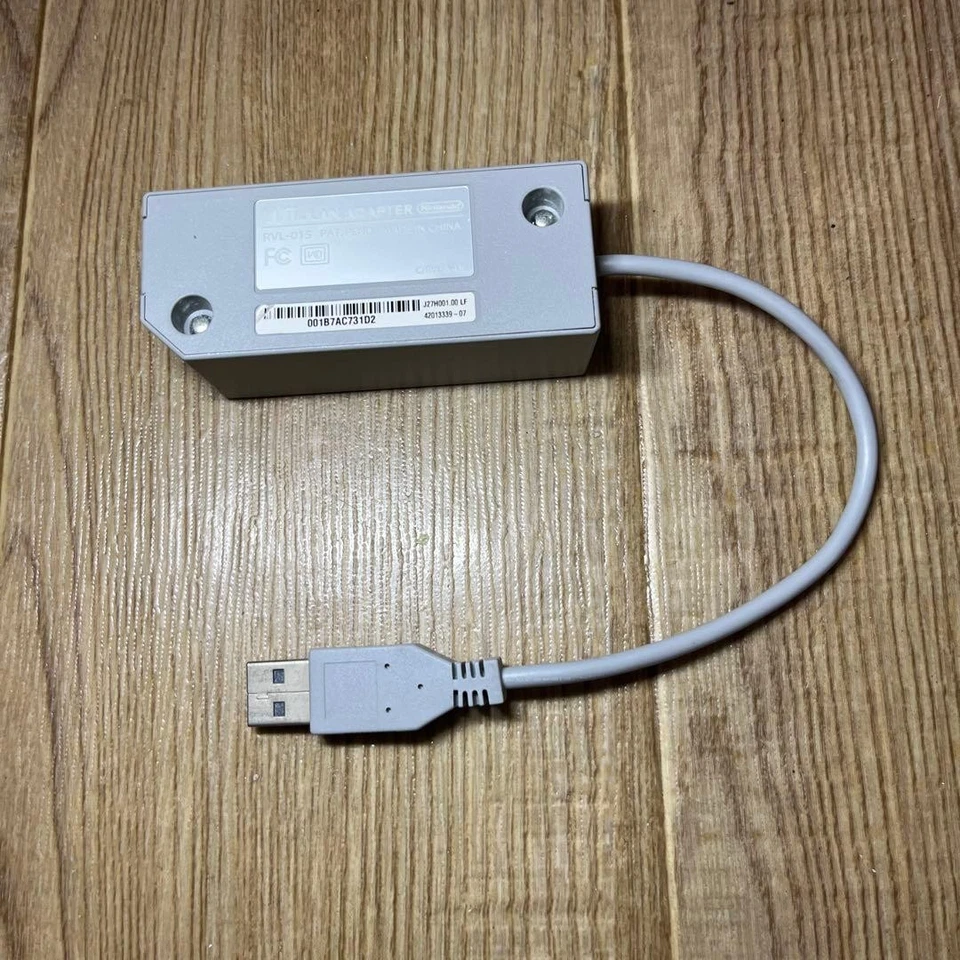 Nintendo USB LAN Internet Adapter RVL-015 RLV015 for Wii U Switch Wii 71 Game - Image 2 of 4