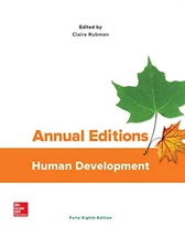 ANNUAL EDITIONS: HUMAN DEVELOPMENT By Claire N. Rubman *Excellent Condition*