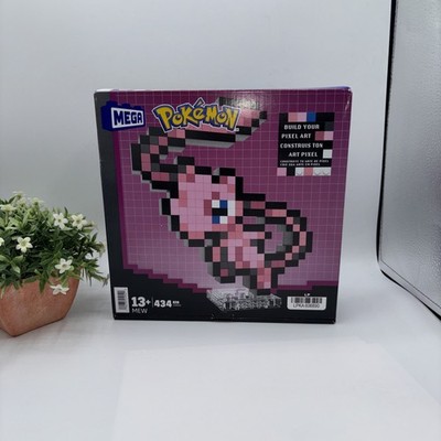Mega Pokemon HWR80 Mew Pixel Art Building Block 434 Pcs Boy Girl Easter Gift NIB