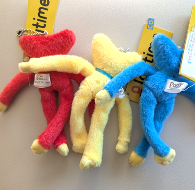 polcasanドールキーチェーン HUGGY BAG コロン ３点セット Poppy Playtime Huggy Wuggy Plush Doll Key Chain Set of 3 Red